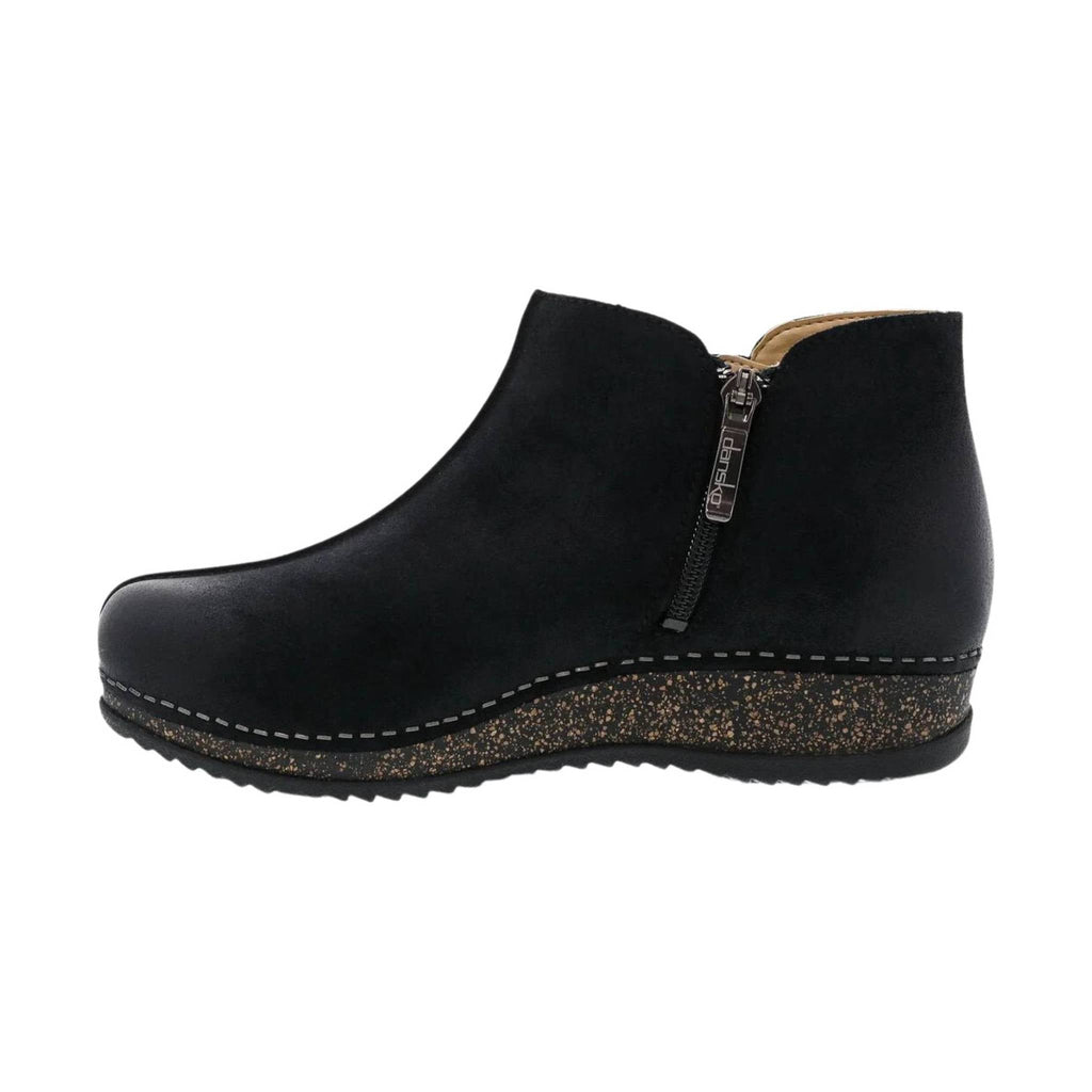 Dansko Women's Makara Bootie - Black Burnished Suede - Lenny's Shoe & Apparel