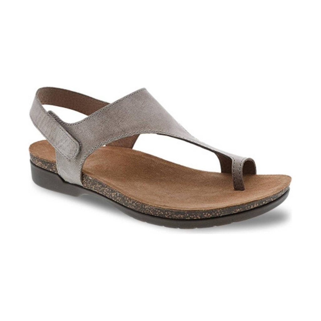 Dansko Women's Reece Sandal - Stone Waxy Burnished - Lenny's Shoe & Apparel