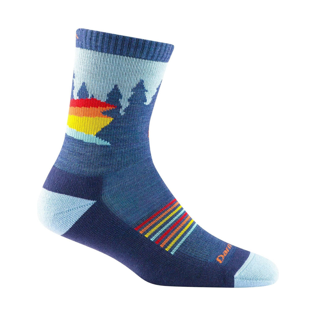 Darn Tough Vermont Kids' Van Wild Micro Crew Lightweight Hiking Sock - Denim - Lenny's Shoe & Apparel