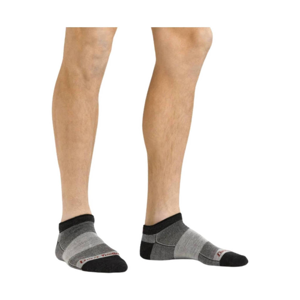 Darn Tough Vermont Men's No Show Lightweight Running Sock - Charcoal - Lenny's Shoe & Apparel