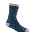 Darn Tough Vermont Women's Pin Drop Crew Lightweight Lifestyle Sock - Dark Teal - Lenny's Shoe & Apparel