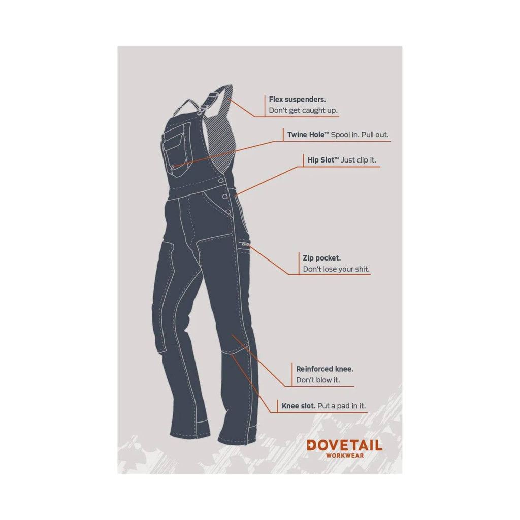 Dovetail Women's Freshly Thermal Overalls - Black - Lenny's Shoe & Apparel