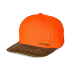 Filson Insulated Blaze Tin Cloth Cap - Desert Tan/ Blaze Orange - Lenny's Shoe & Apparel