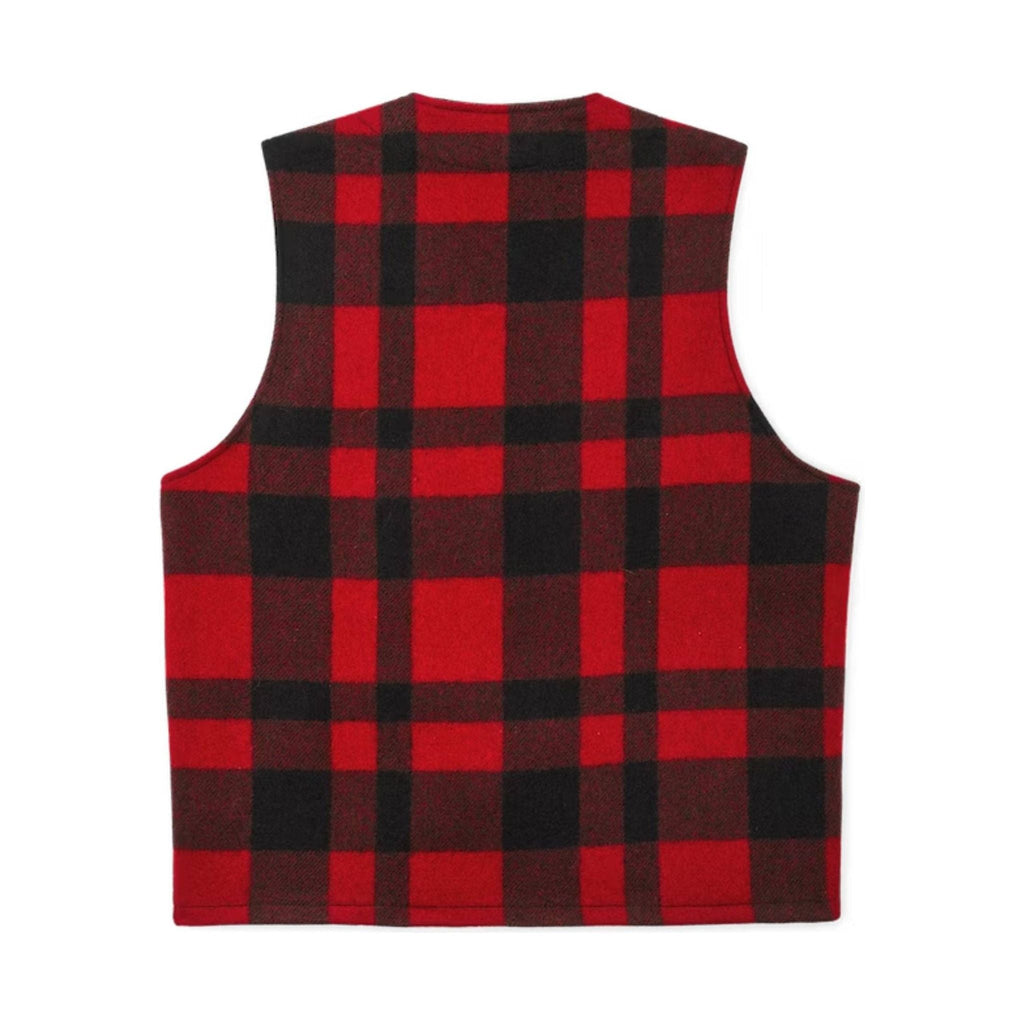 Filson Men's Mackinaw Wool Vest - Red/Black - Lenny's Shoe & Apparel