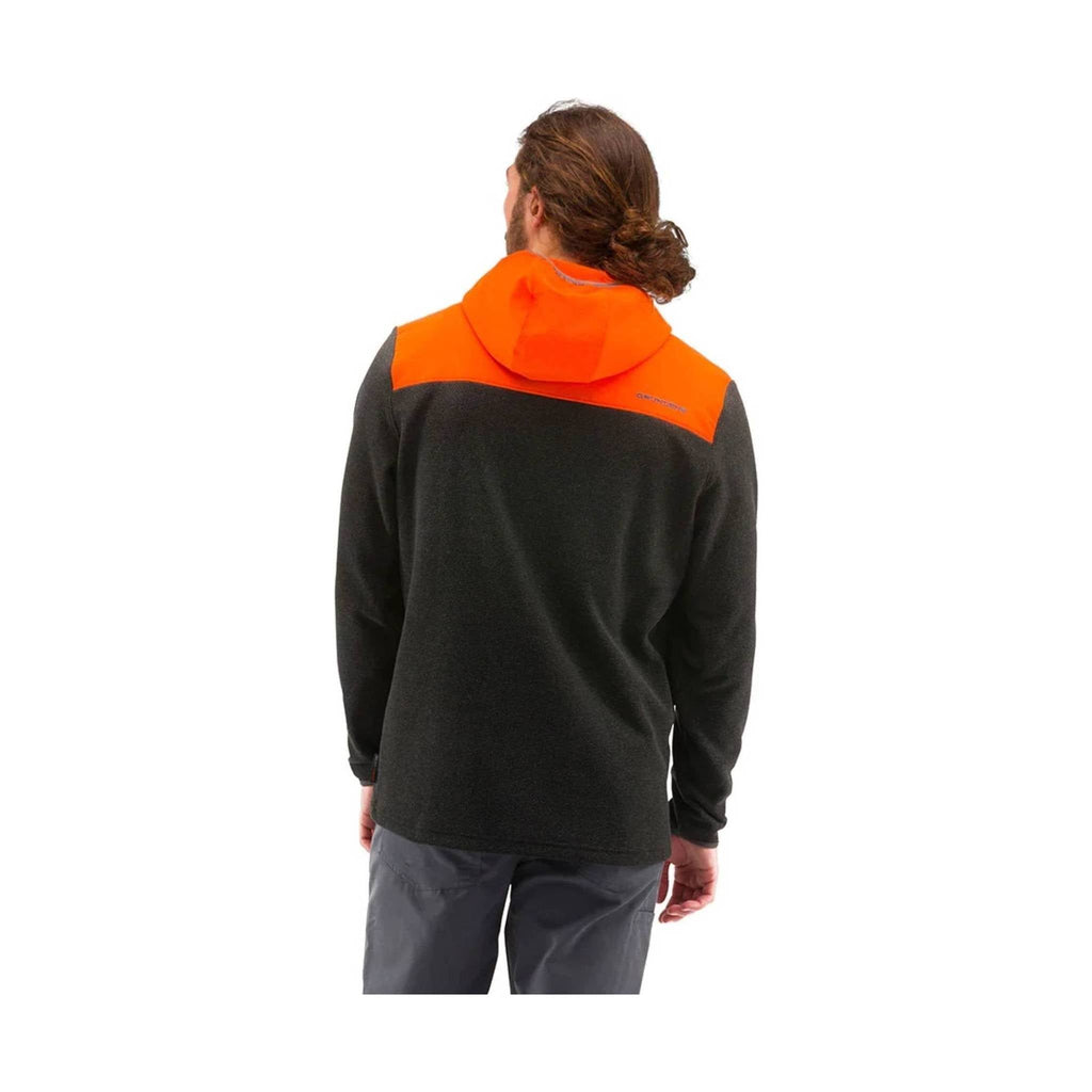 Grundens Men's Bering Pro Quarter Zip Hoodie - Red Orange - Lenny's Shoe & Apparel