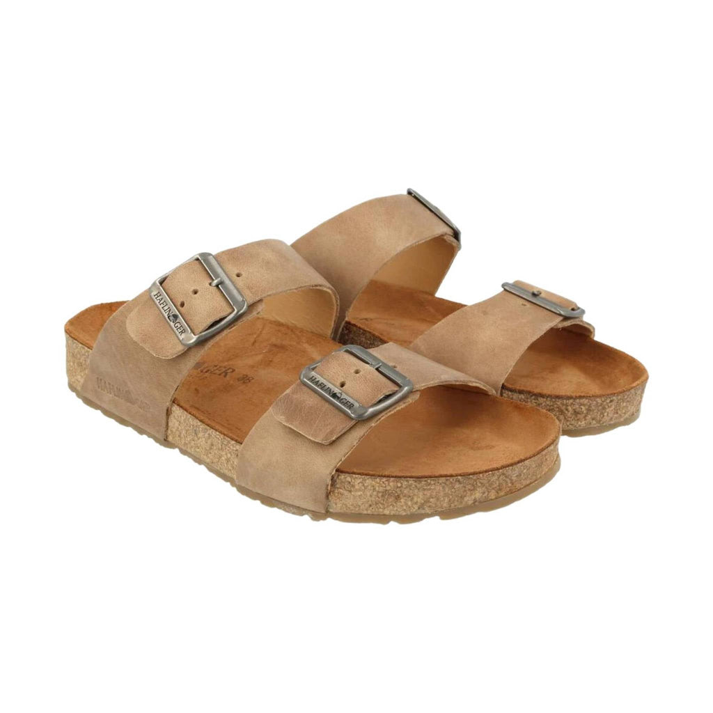 Haflinger Women's Andrea Sandal - Taupe - Lenny's Shoe & Apparel