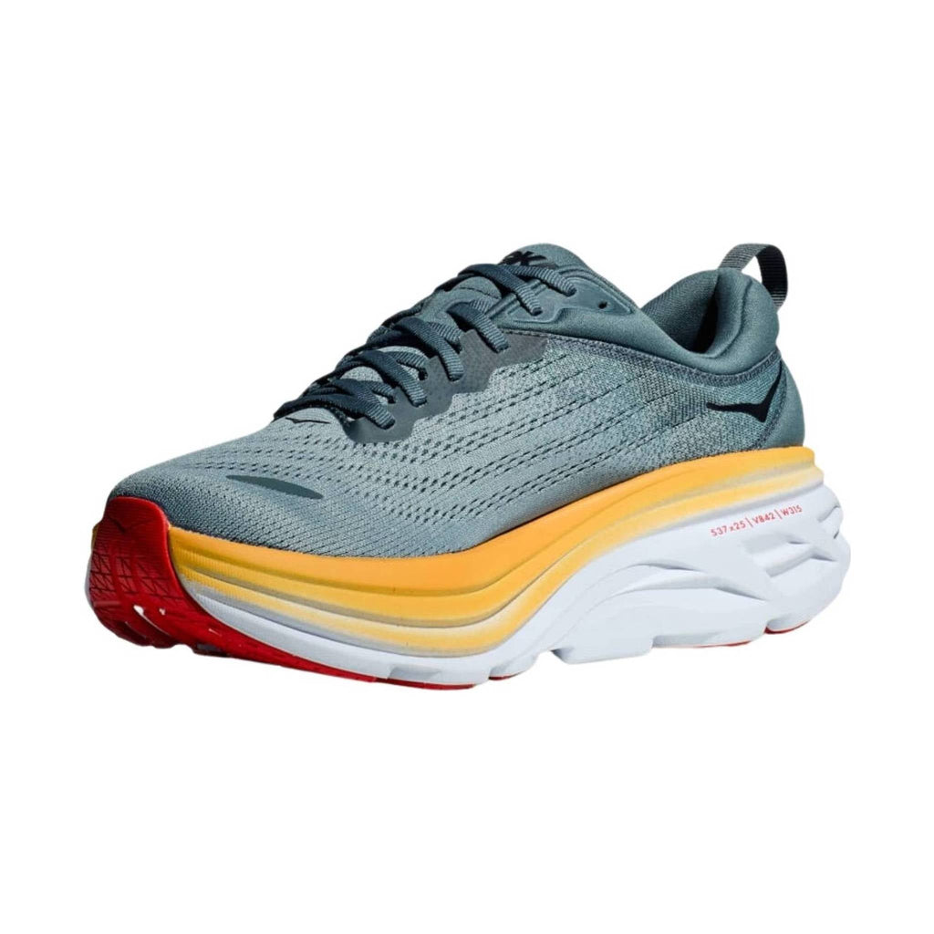 HOKA Men's Bondi 8 - Goblin Blue/Mountain Spring - Lenny's Shoe & Apparel