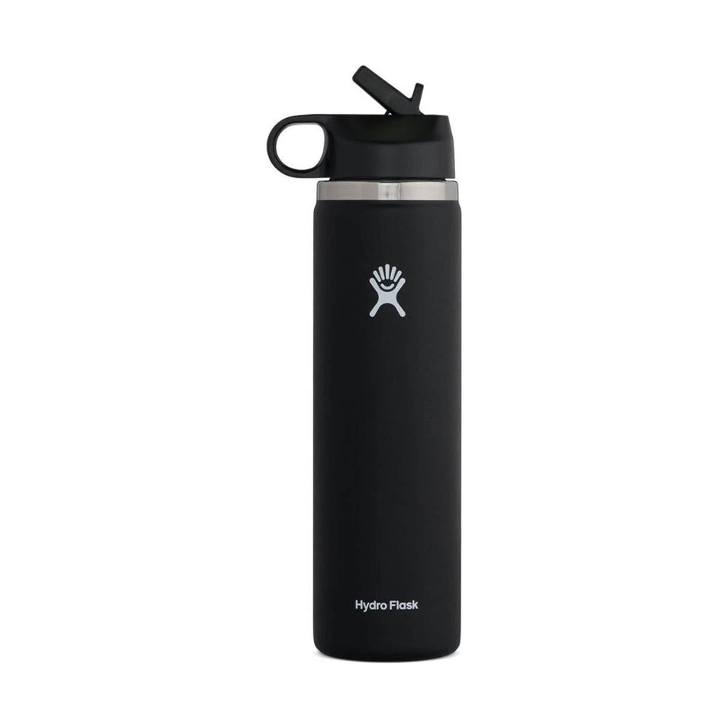 Hydro Flask 24oz Wide Mouth w/ Straw Lid - Black - Lenny's Shoe & Apparel