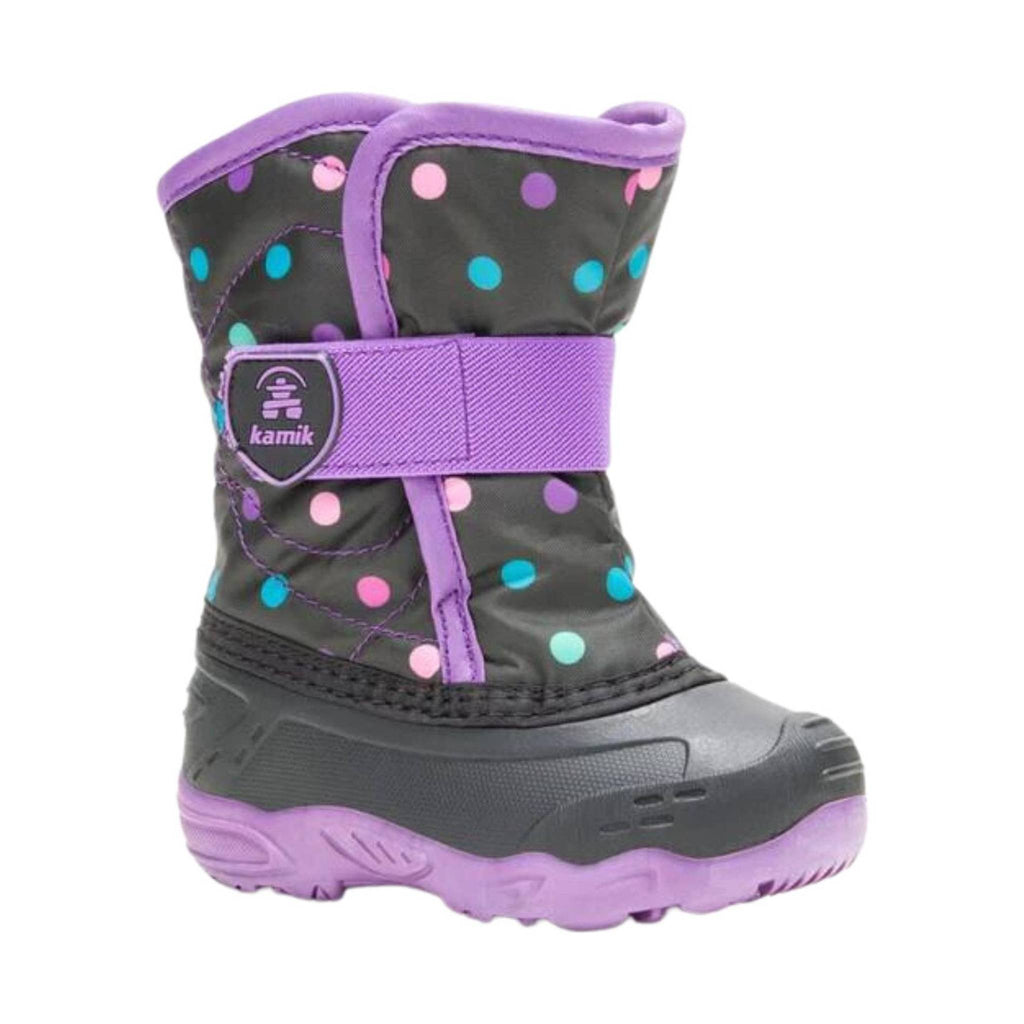 Kamik Toddler Snowbug 6 Winter Boot - Black/Purple - Lenny's Shoe & Apparel