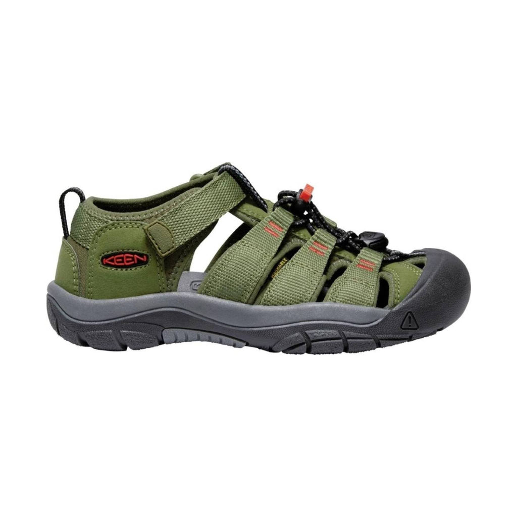 KEEN Big Kids' Newport H2 - Olive Drab/Orange - Lenny's Shoe & Apparel