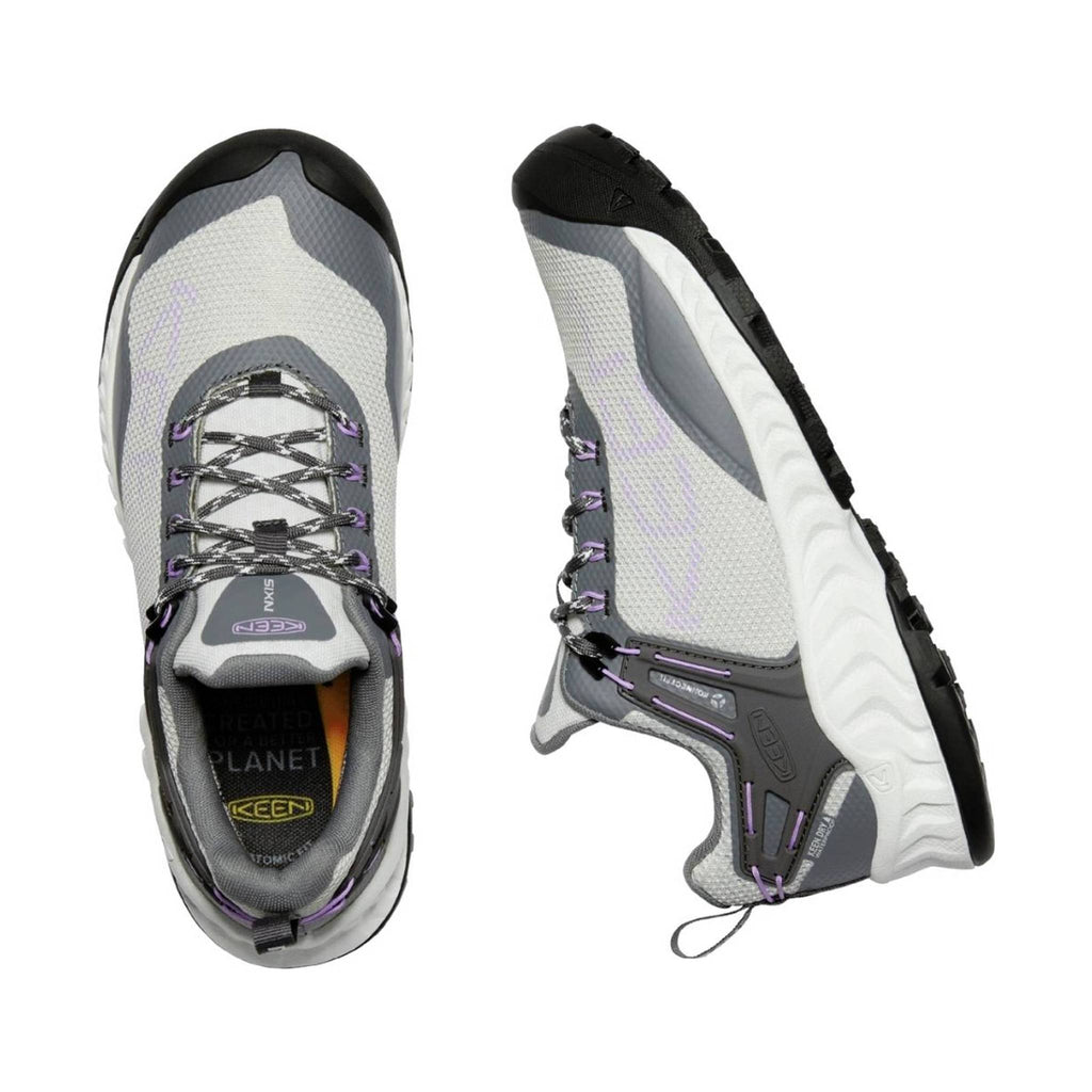 KEEN Women's NXIS EVO Waterproof Shoe - Steel Grey/English Lavender - Lenny's Shoe & Apparel