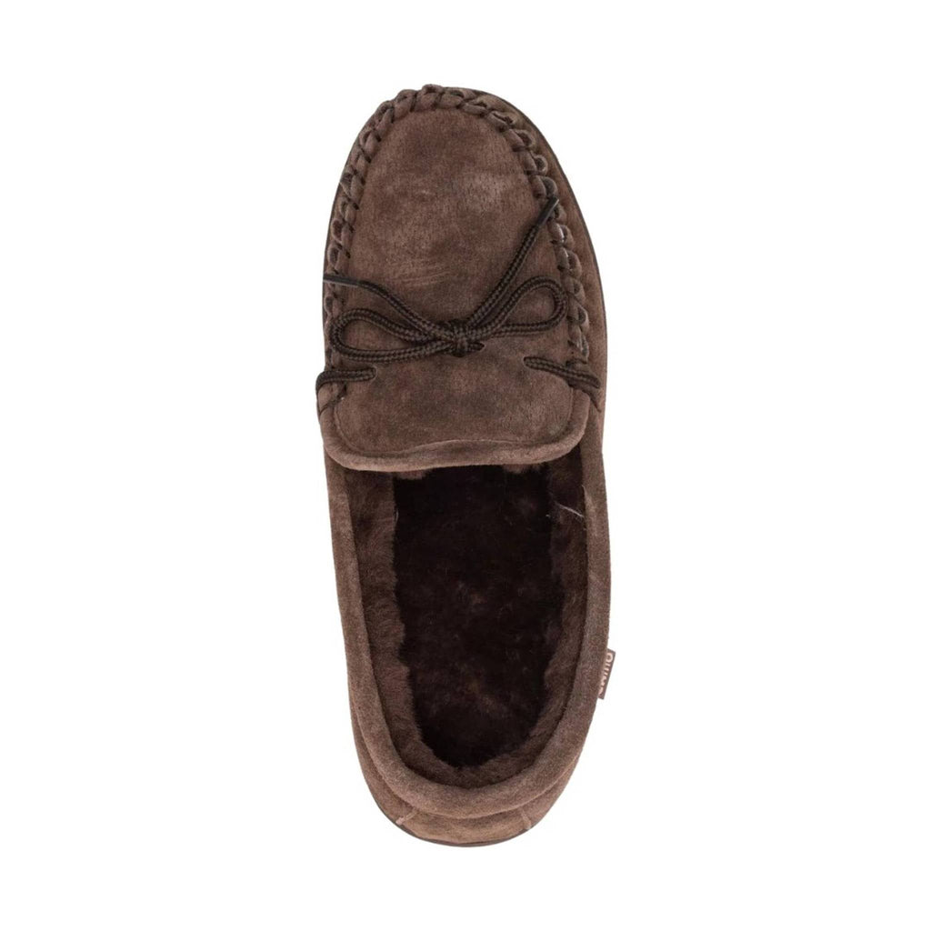 Lamo Men's Moccasin Slipper (Wide) - Chocolate - Lenny's Shoe & Apparel