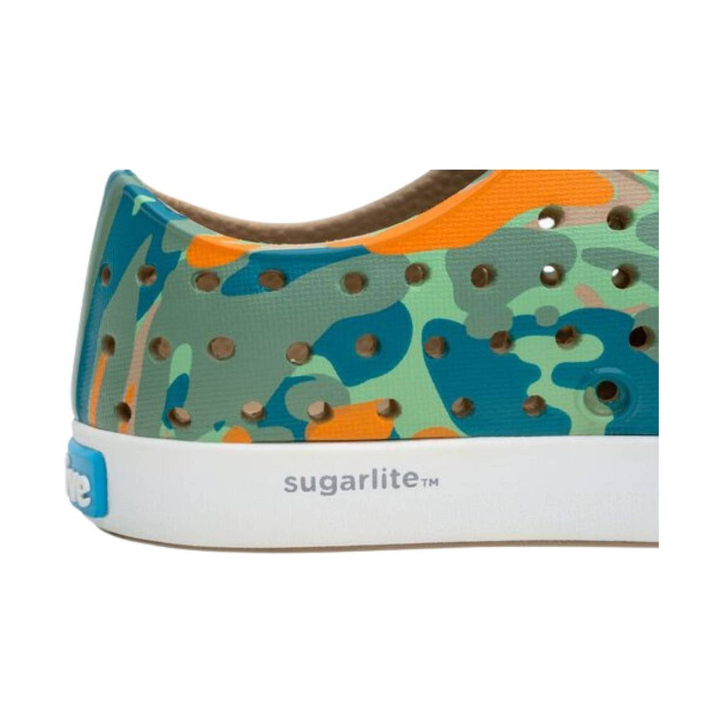 Native Kids' Youth Sugarlite Print - Flax Tan/Shell White/City Eucamo - Lenny's Shoe & Apparel