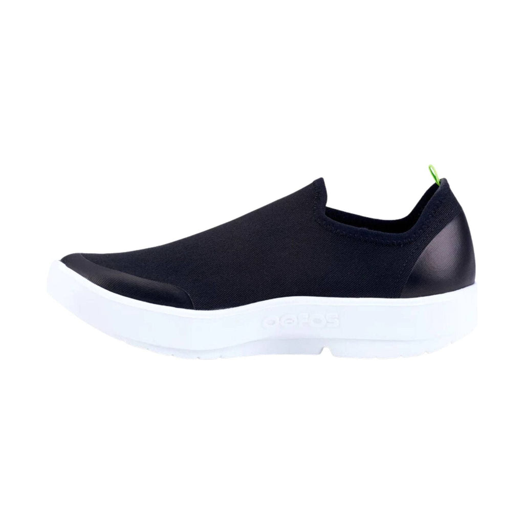 OOfos Women's OOmg Eezee Low Shoe - White/Black - Lenny's Shoe & Apparel