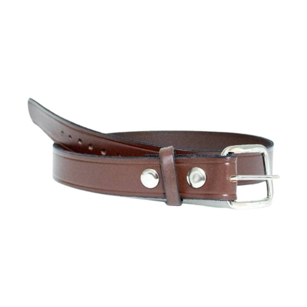 P&B Amish Men's Leather Belt - Brown - Lenny's Shoe & Apparel