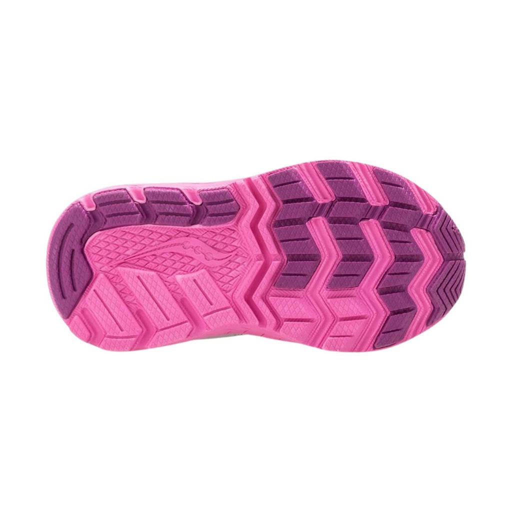 Saucony Kids' Ride 10 Jr Shoe - Silver/Pink - Lenny's Shoe & Apparel