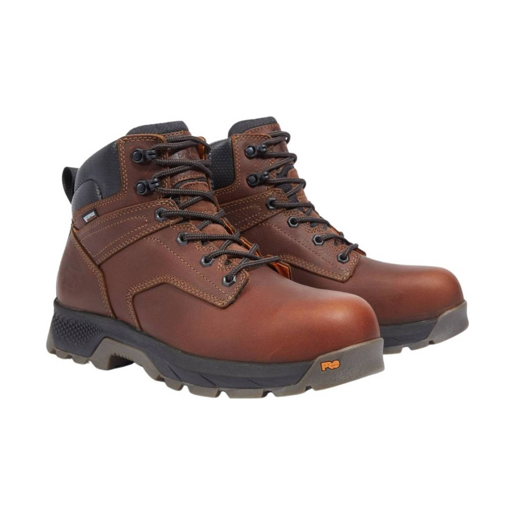 Timberland Pro Men's 6" Titan EV Composite Toe Waterproof Work Boots - Brown - Lenny's Shoe & Apparel