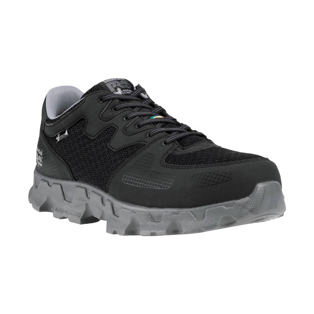 Timberland PRO Men's Powertrain Alloy Toe ESD Work Shoes - Black/Grey - Lenny's Shoe & Apparel