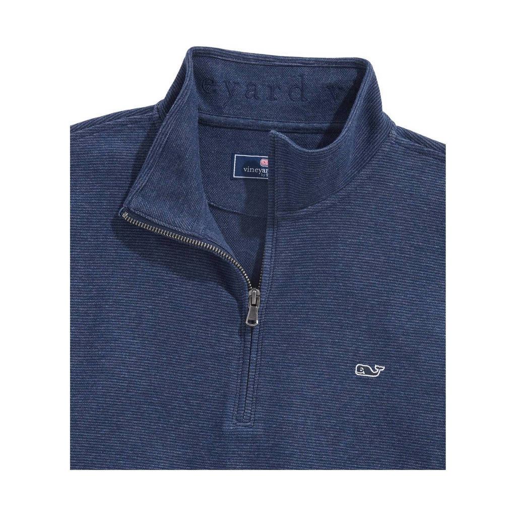 Vineyard Vines Men's Saltwater Quarter-Zip - Deep Bay - Lenny's Shoe & Apparel