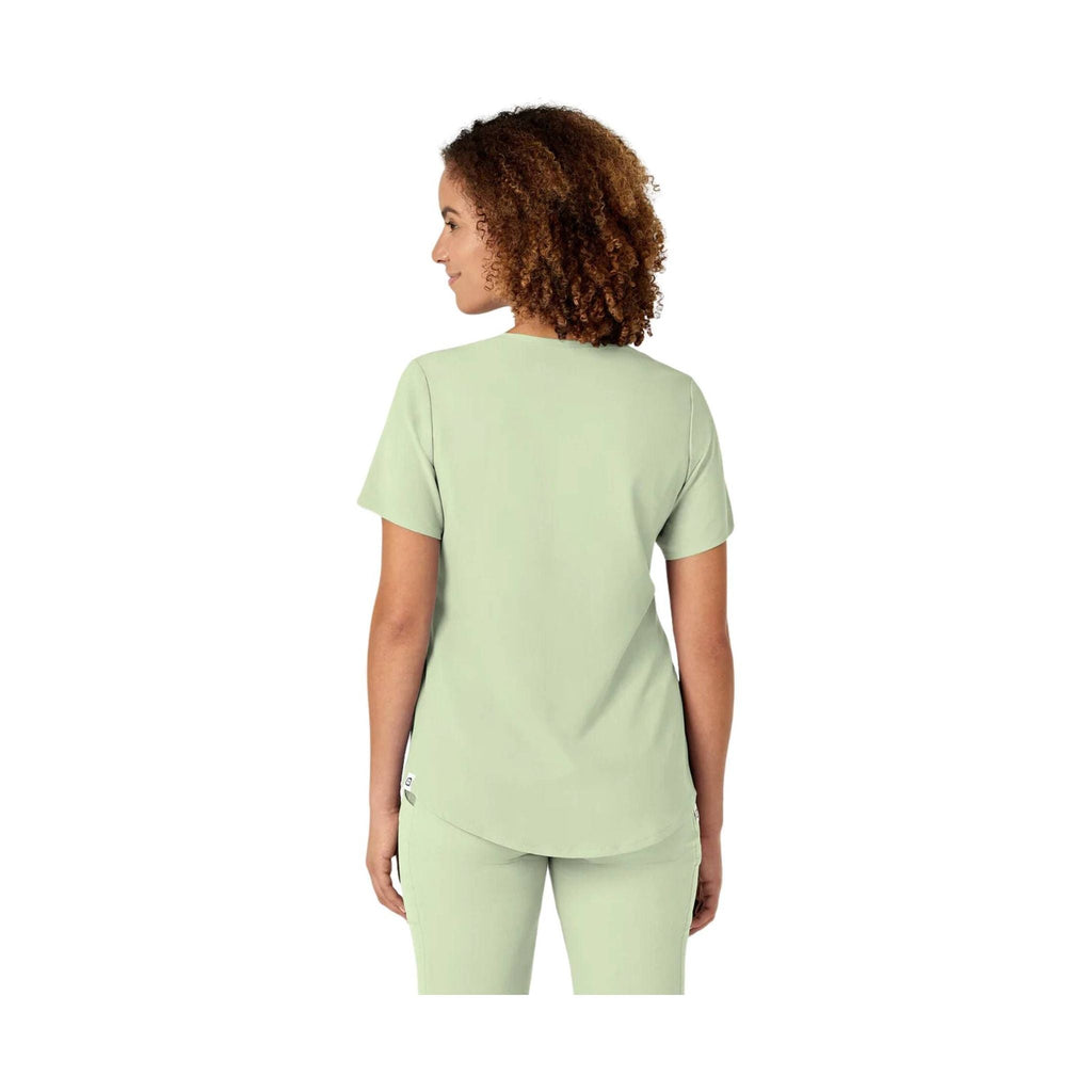 WonderWink Women's Renew V Neck Scrub Top - Fresh Mint - Lenny's Shoe & Apparel