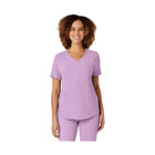 WonderWink Women's Renew V Neck Scrub Top - Violet Tulle - Lenny's Shoe & Apparel