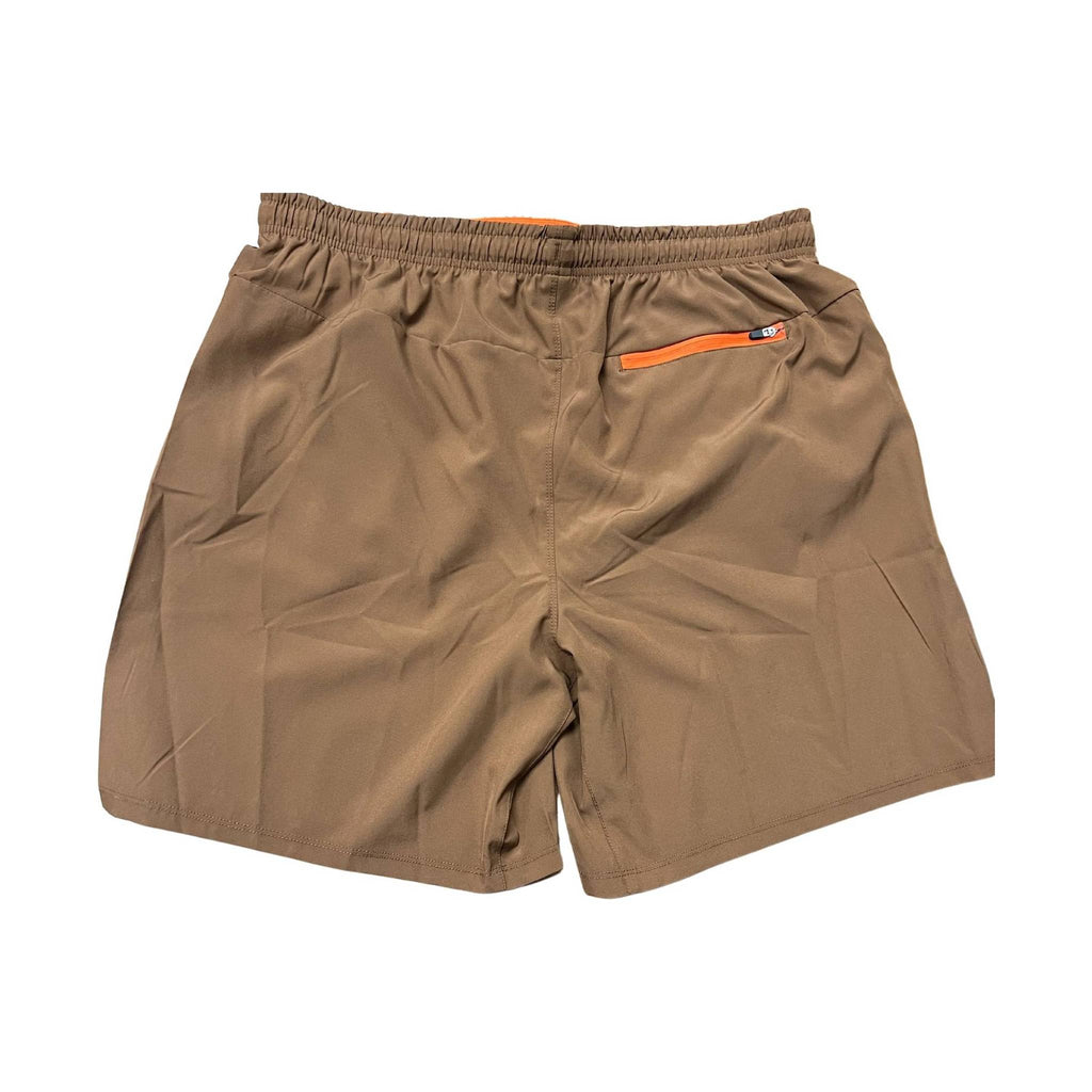 World Famous Men's Vicente Short - Dark Khaki/Orange - Lenny's Shoe & Apparel